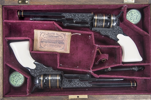 Pair of 1842  Colt Patterson Revolvers - Serial #1 & #2